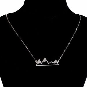 Snow Mountain Necklace Silver NWT